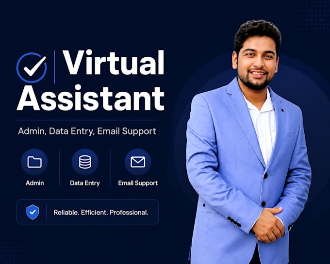 be your reliable virtual assistant for admin tasks, data entry, and scheduling