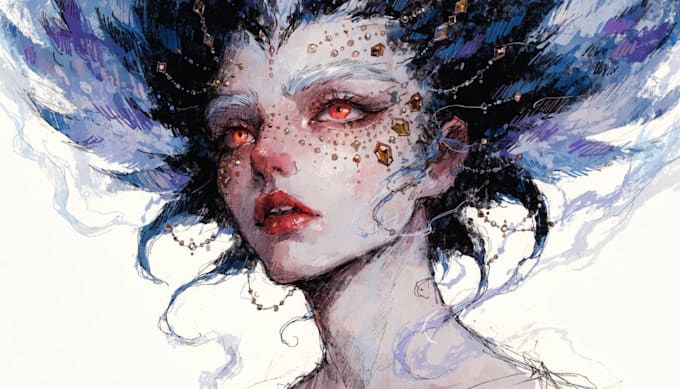 paint a realistic or fantasy portrait