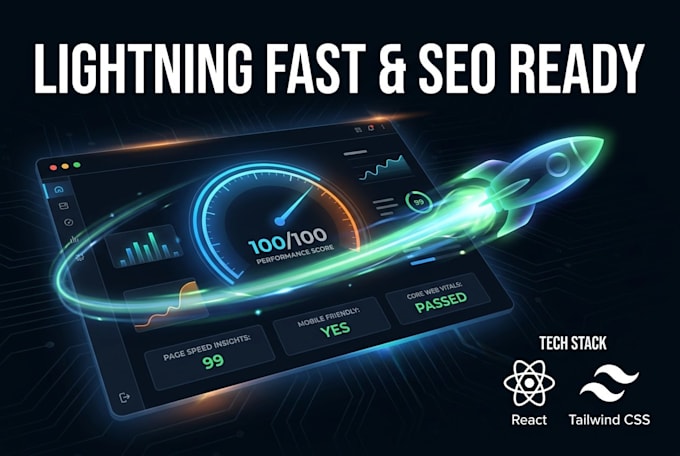 build responsive react and tailwind CSS website