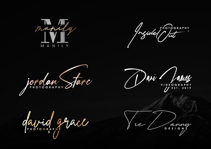 design signature, autograph, handwriting, cursive logo