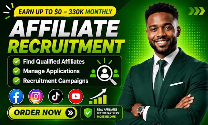 recruit targeted high converting affiliates to grow your affiliate program