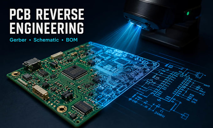 do pcb reverse engineering and pcb clone with gerber and schematic
