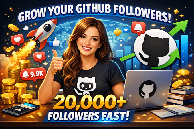 grow 20,000 github followers fast