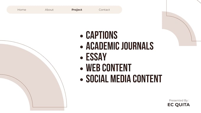 proofread and edit works like captions and academic journals