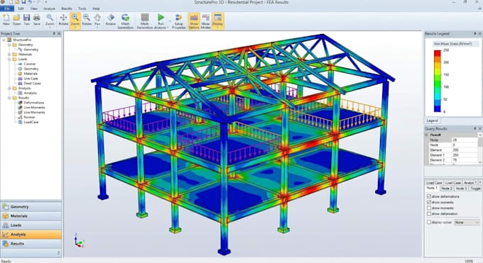 do structural design and analysis using autocad, revit and etabs