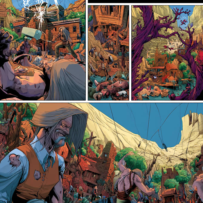 comic book illustration with comic book illustrator