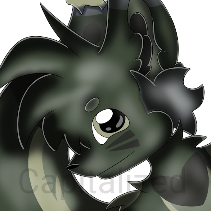 draw a cute furry headshot