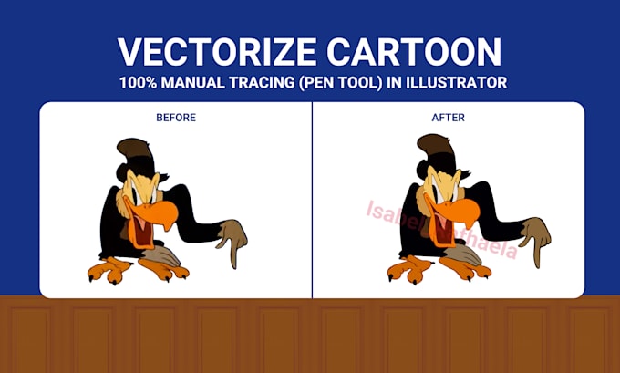 vectorize image or cartoon