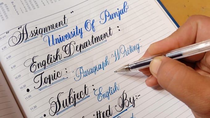 write beautiful handwritten letters and calligraphy for you