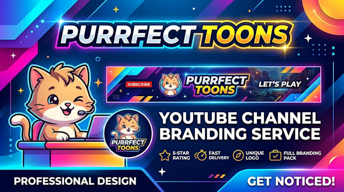design professional youtube branding in 15 hours