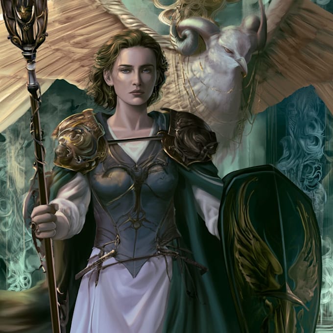 create fantasy character portrait art