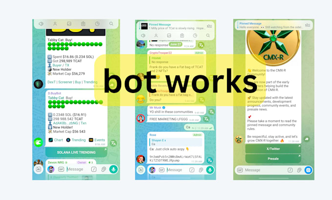 be telegram bot setup for your crypto project
