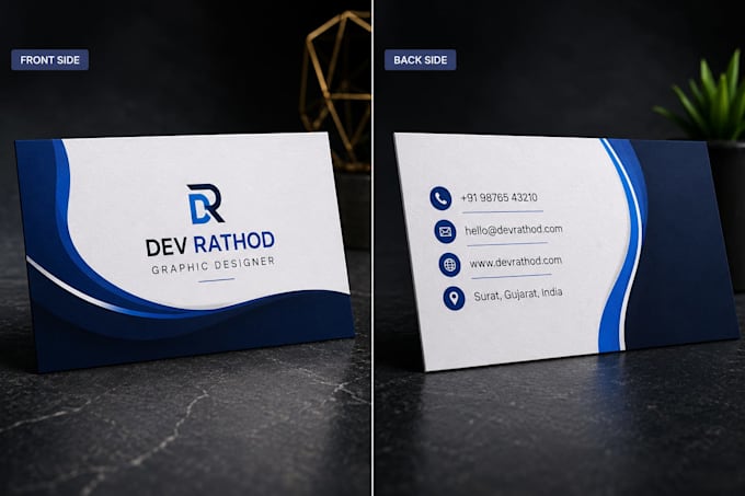 design a modern, poste and premium business card