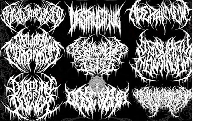 make your death metal, deathcore and black metal logo