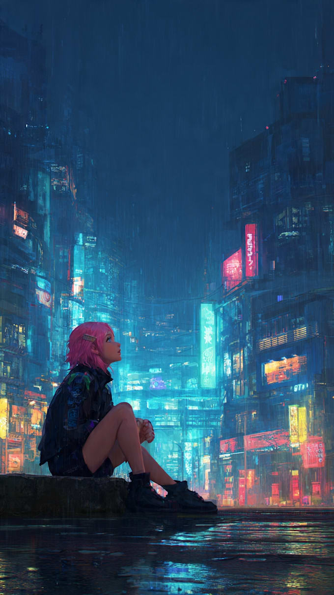 create stunning ai nature, rain and wallpaper art for you