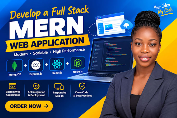 develop a full stack mern web application