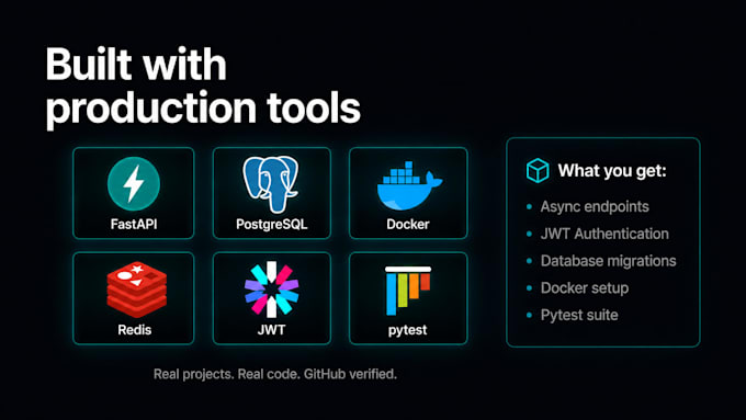 build a fastapi rest API with async postgresql and jwt auth