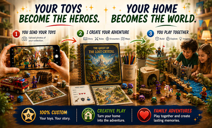 turn your toy collection into a custom adventure game