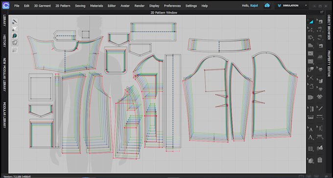 do professional pattern grading for sewing patterns