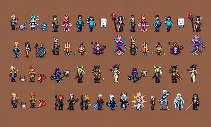 do pixel art spritesheet 2d pixel game art isometric pixel character animation