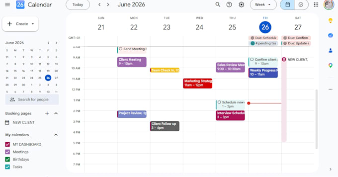 professional manage your calendar
