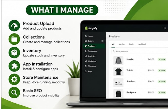 upload products to your shopify store