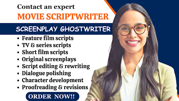 edit, polish or rewrite your screenplay or script screenwriting comedy script