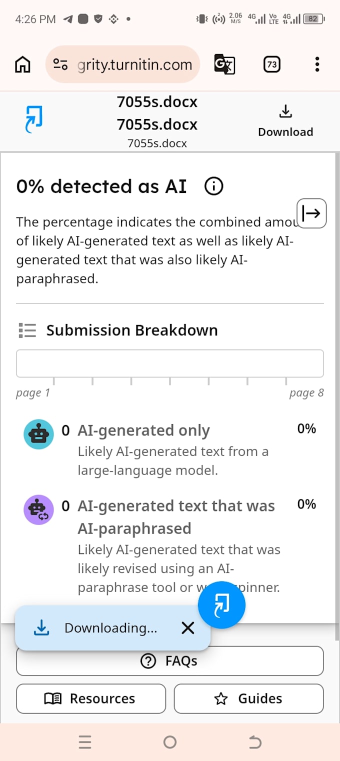 check plagiarism and provide ai detection reports
