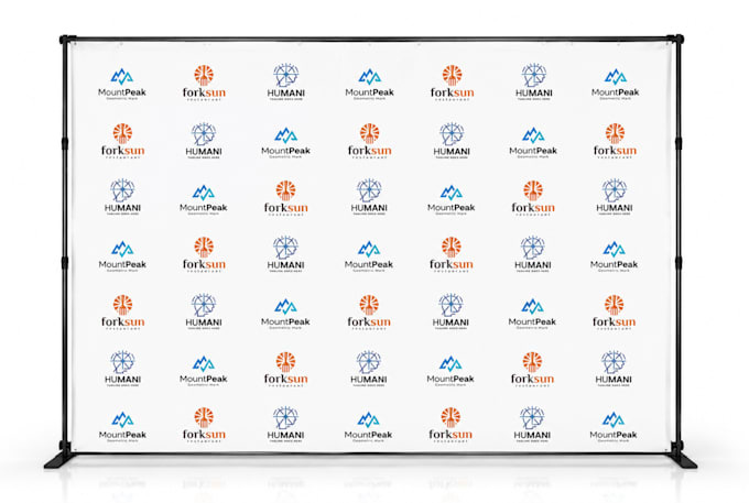 design backdrop or step and repeat banner in 2 hour