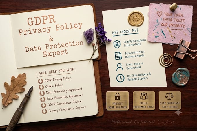 draft gdpr compliance privacy policy cookie policy data protection documents