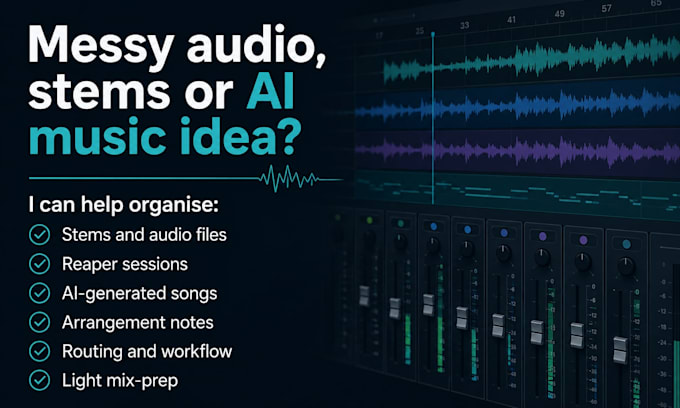 organise your audio stems and prepare your reaper session
