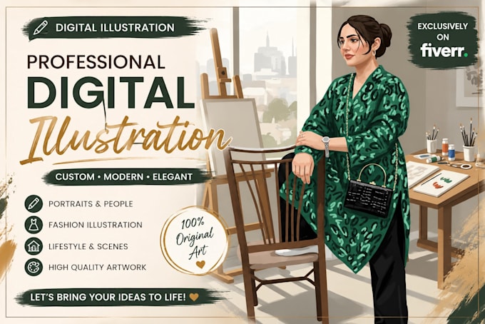 create custom fashion illustrations for designers