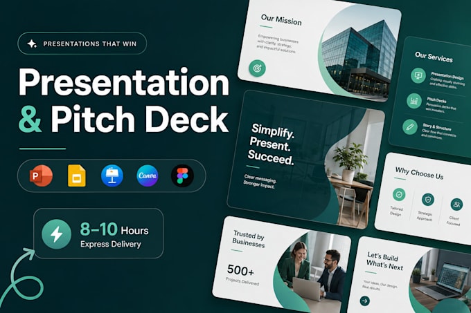 do powerpoint and google siide presentation design or investor pitch deck