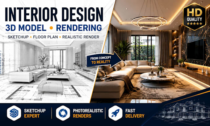 do interior design 3d rendering sketchup 3d model exterior design floor plan