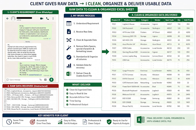 clean and format excel data