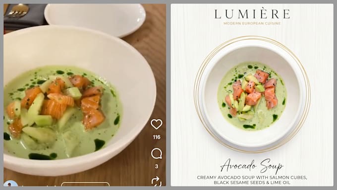 create ai food photography for your restaurant menu
