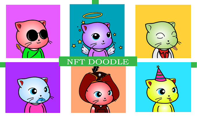 create 2d digital nft art collection