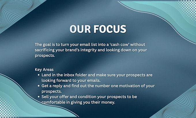 write a welcome email series for your email list