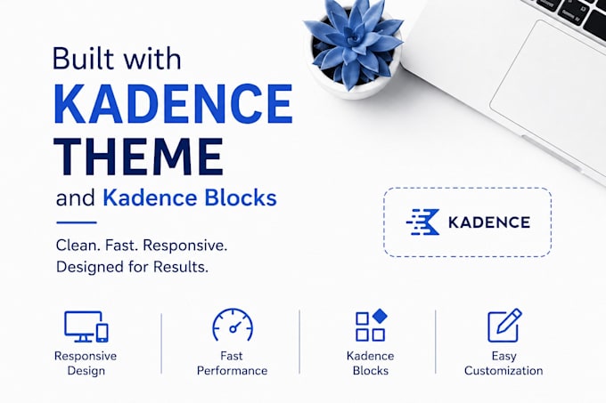 design a modern wordpress website using the kadence theme