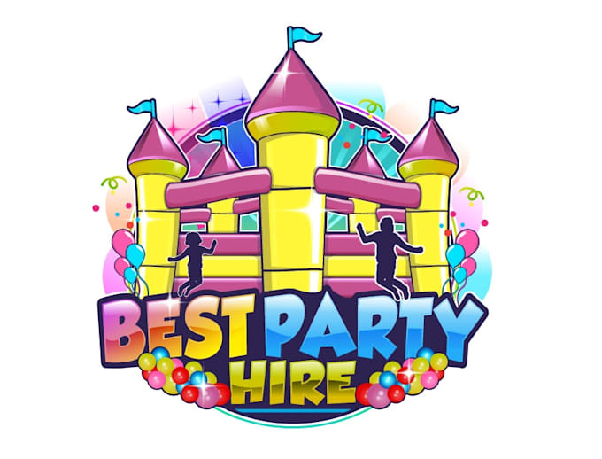 make your in a creation bouncy castles logo in 24 hours
