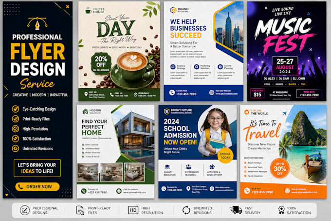 create eye catching flyer designs