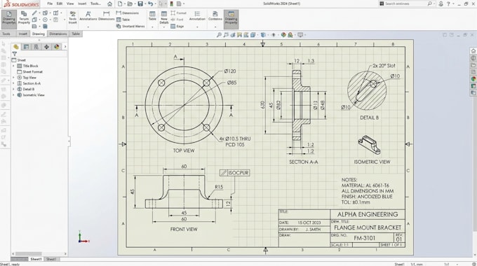 do 2d print design, 2d cad design 2d drawing in solidworks