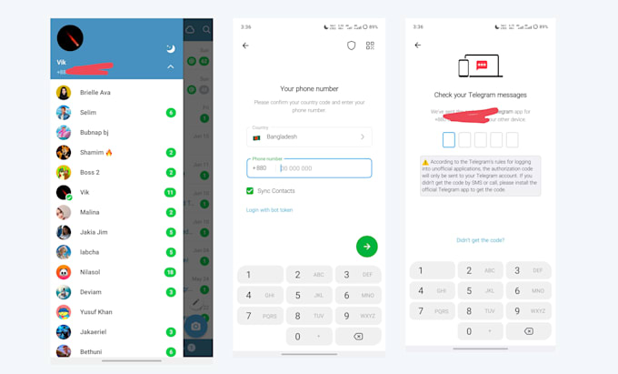 be create fresh telegram account