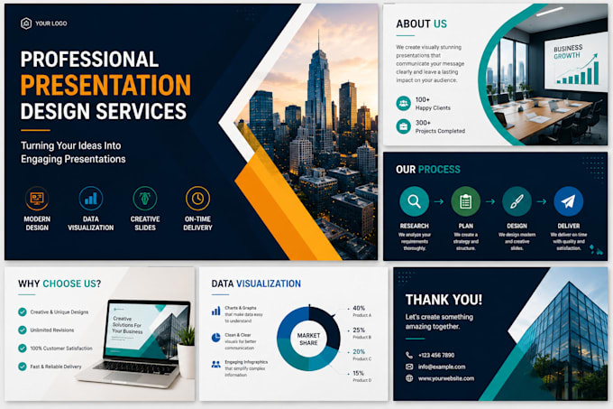 design a professional powerpoint presentation and PPT slides