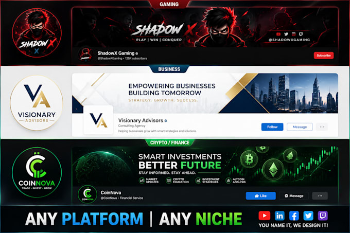 design professional social media branding package