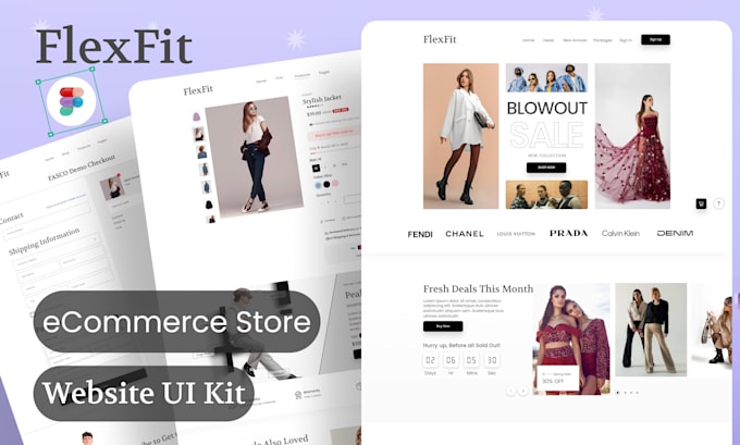 create responsive website UI UX design in figma