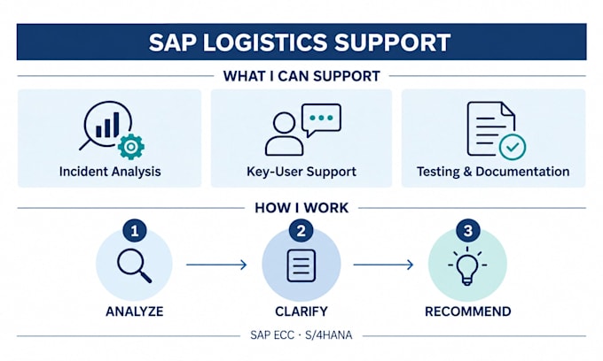 analyse sap mm, wm, sd logistics issues