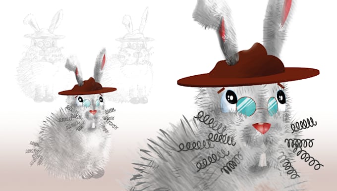 illustrate adorable characters for children books