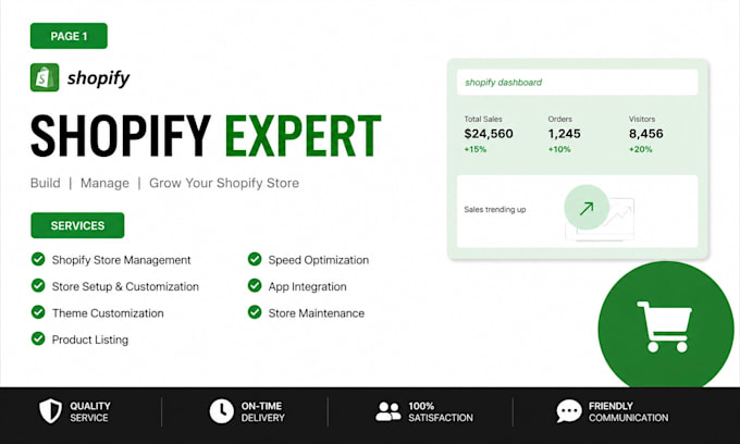 manage a shopify store for your business