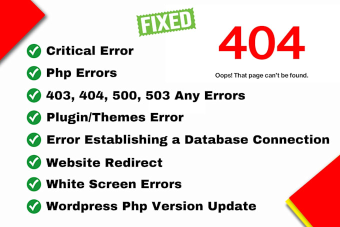 fix wordpress error, critical error, PHP issue and wordpress issues